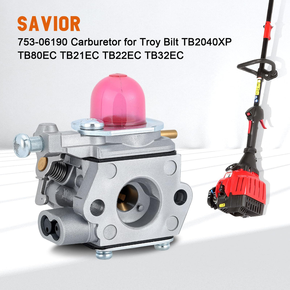 Savior Bolens BL110/BL160 carburetor fit preview for easy swap