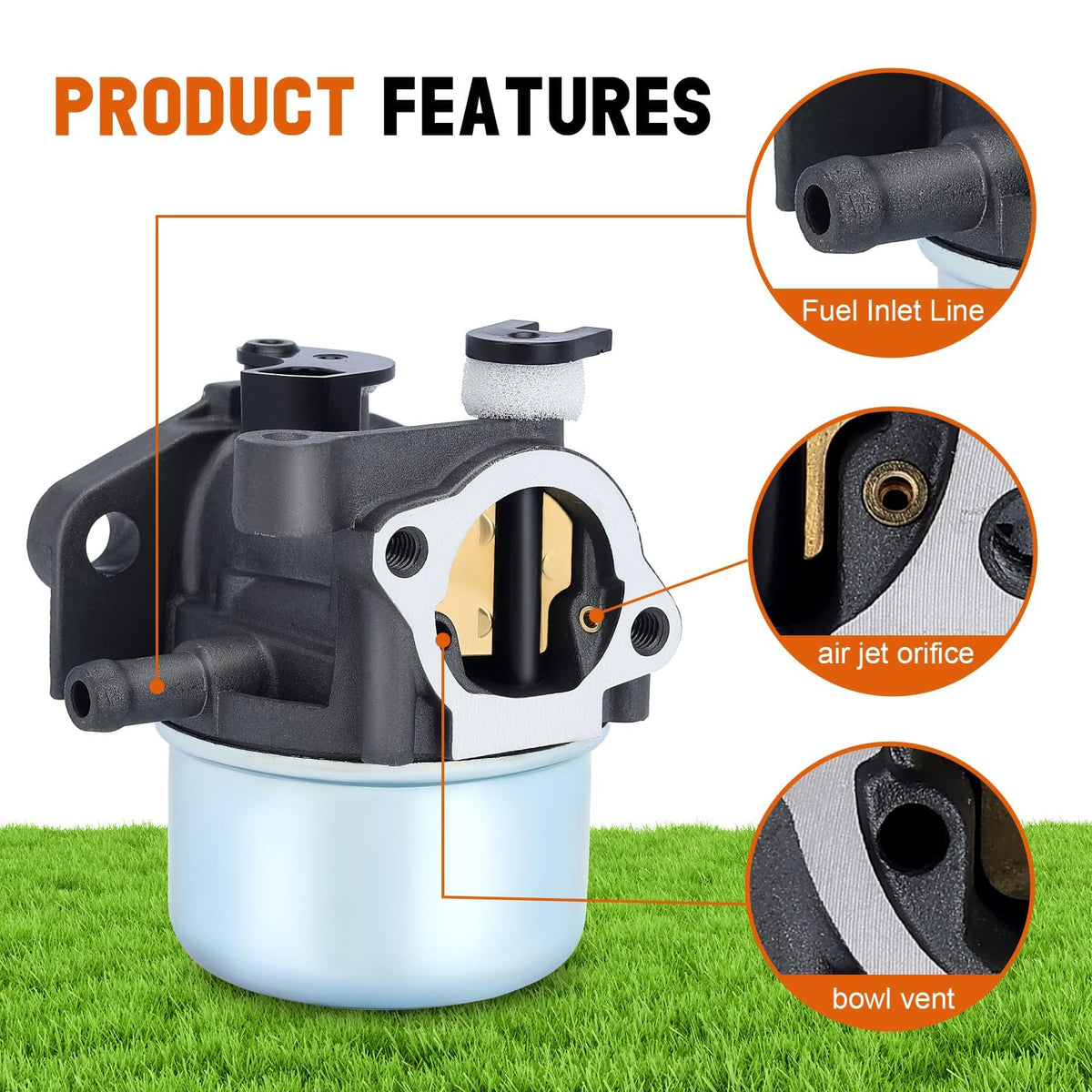 Savior carburetor throttle mounting hole alignment facilitates installation.