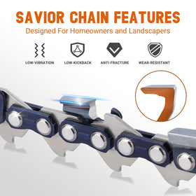 Heat-treated rivets reinforce bar-chain connection for lasting durability
