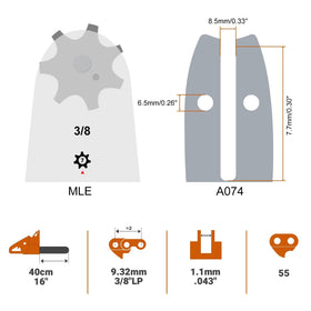 Savior chain with heat-treated rivets enhances durability.