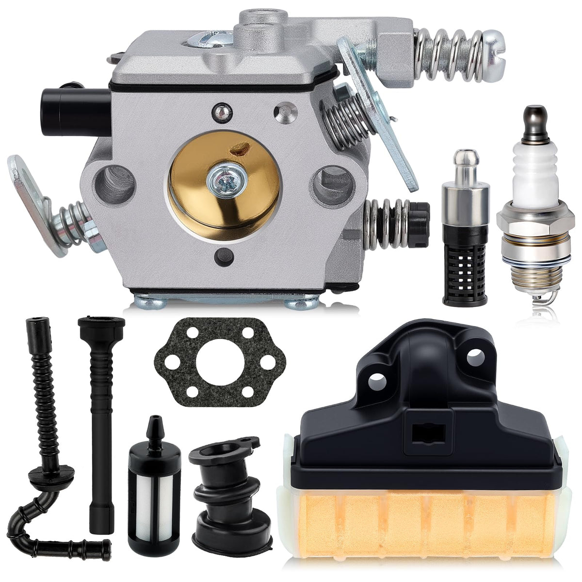 Savior MS250 carburetor front view showing compact, durable construction for Stihl MS250.