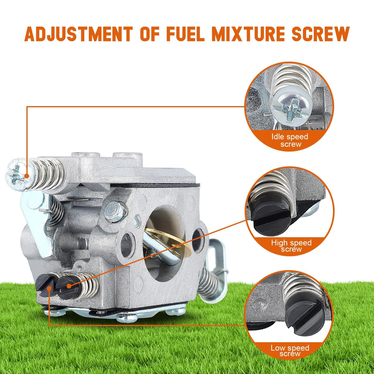 Savior MS250 carburetor spark plug included for reliable engine starts.