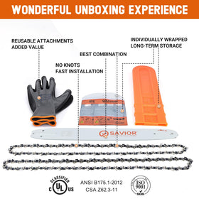 Savior chain with surface oil improves lubrication