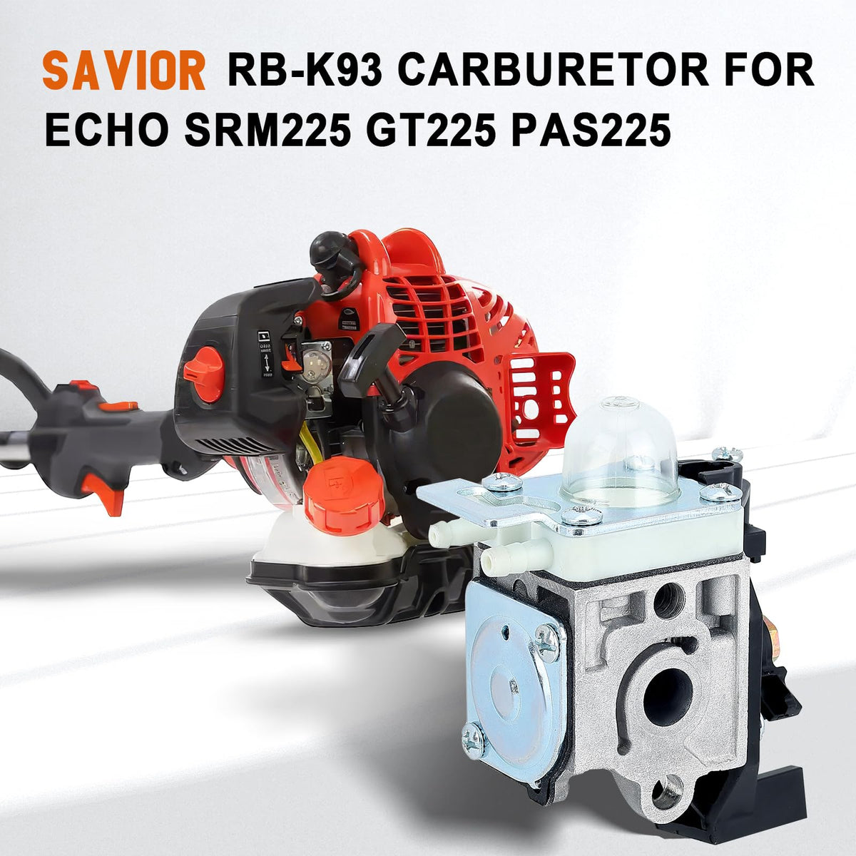 Savior SRM 225 air filter included for clean air supply and performance.
