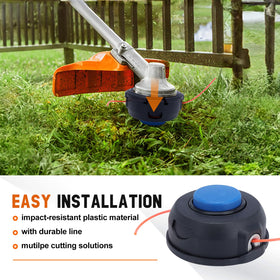 Savior trimmer head arbor size info indicating M10 x 1.25 LH fit.