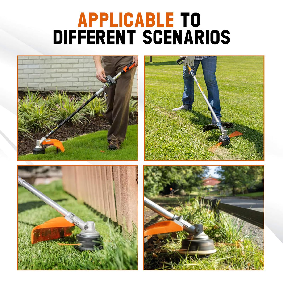 Savior trimmer head pre-wound line display with 19-ft length for fast setup.