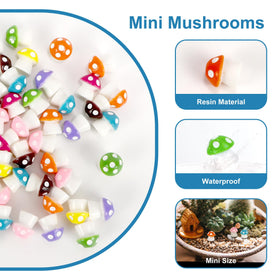 SAVOSPATU lightweight resin mushrooms simplify precise placements in crafts