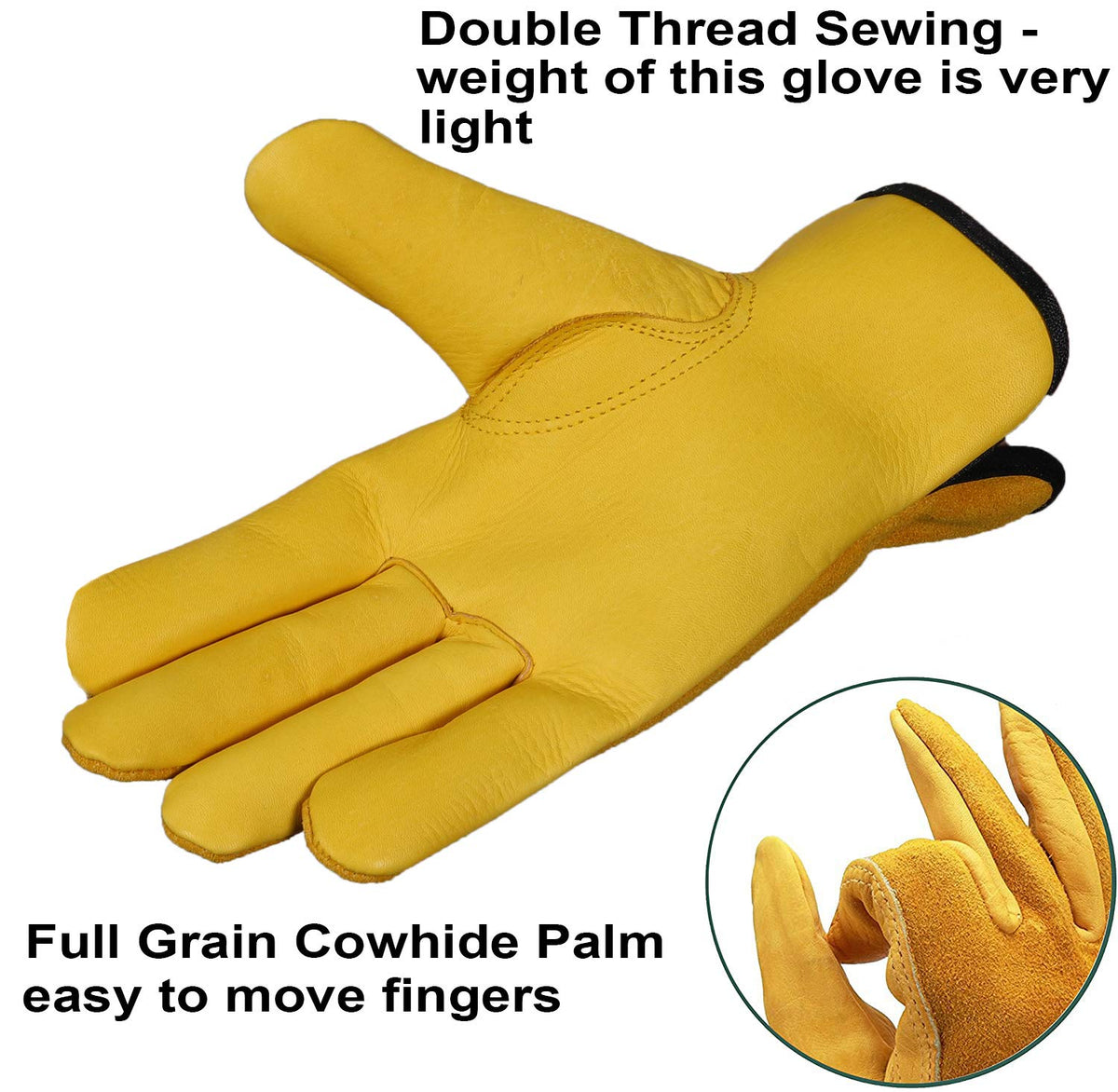 SAWANS thorn-proof leather gloves bramble task protection with grip