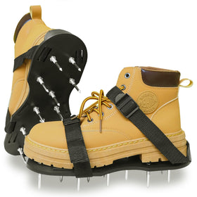 SawGlory lawn aerator shoes with adjustable straps for a secure, comfortable fit.