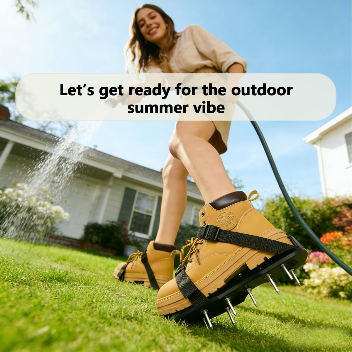 SawGlory easy slip on design speeds up lawn care routine.