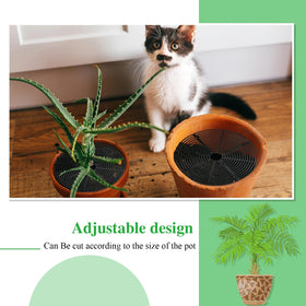 Sawysine center-cutout flower cover showcases plant while guarding soil.