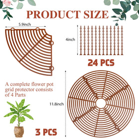 Sawysine grid stakes eight pieces for secure pot protection.