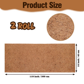 Sawysine natural coconut fiber liner in pots promotes healthy drainage.