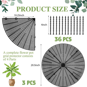 Sawysine grid cover kit with twelve stakes for secure fixing