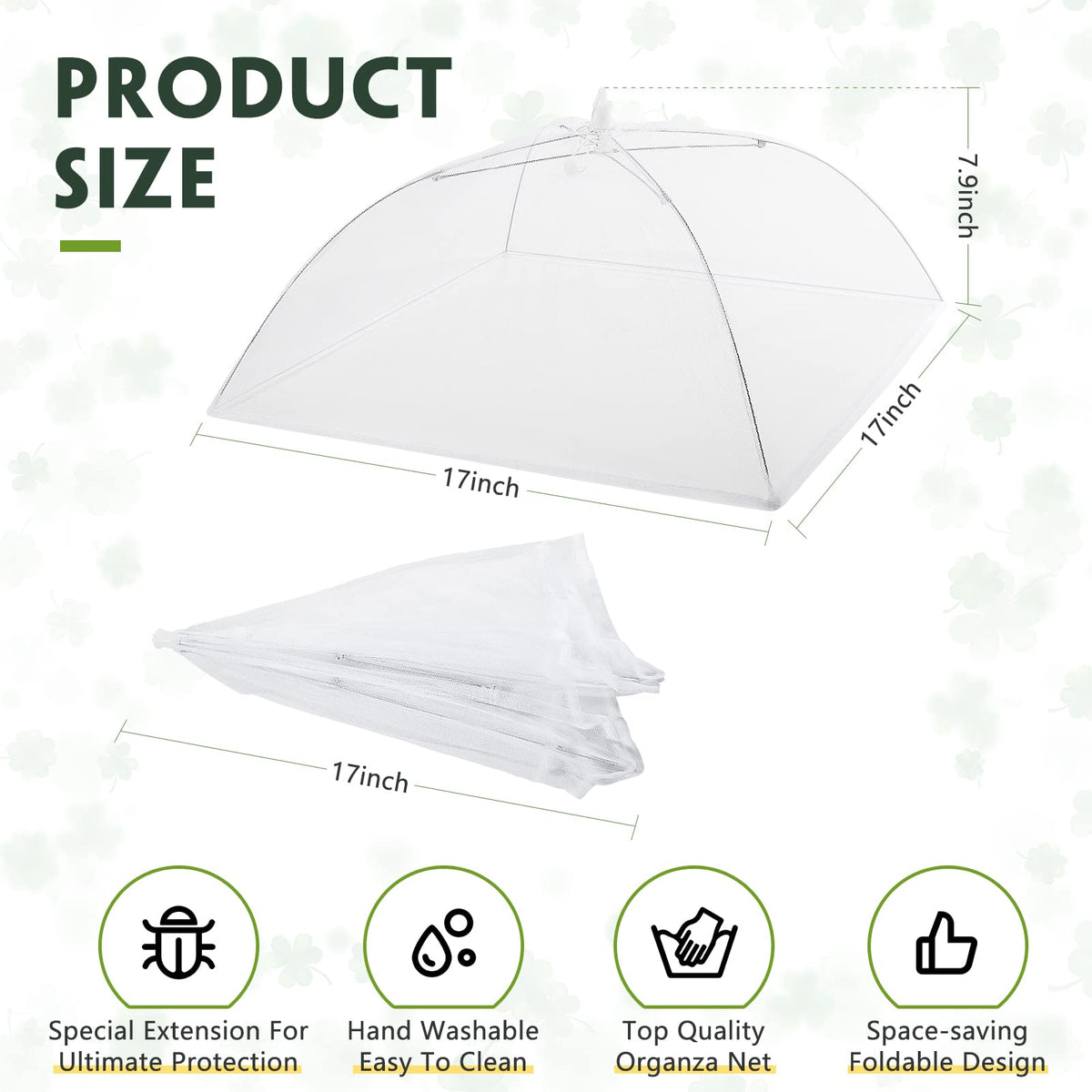 Sawysine reusable umbrella-style plant cover suitable for outdoor gardens and greenhouses.