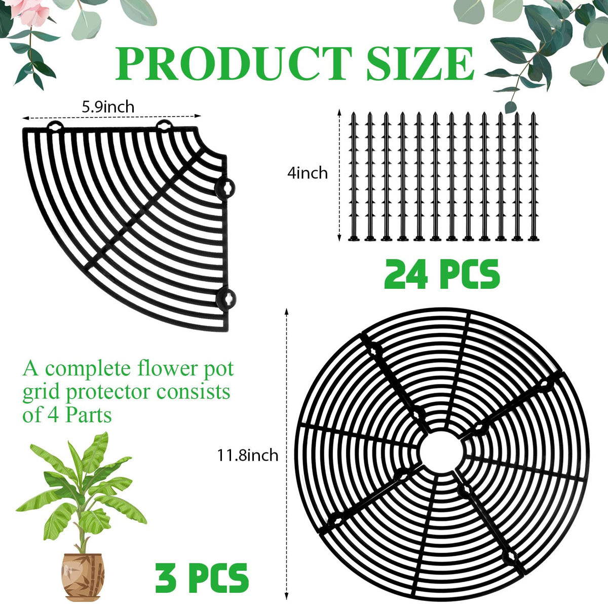Sawysine three-piece grid cover set for versatile pot protection.