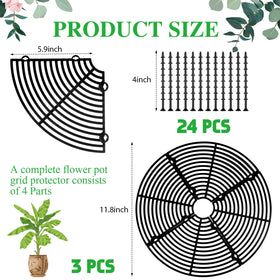 Sawysine three-piece grid cover set for versatile pot protection.