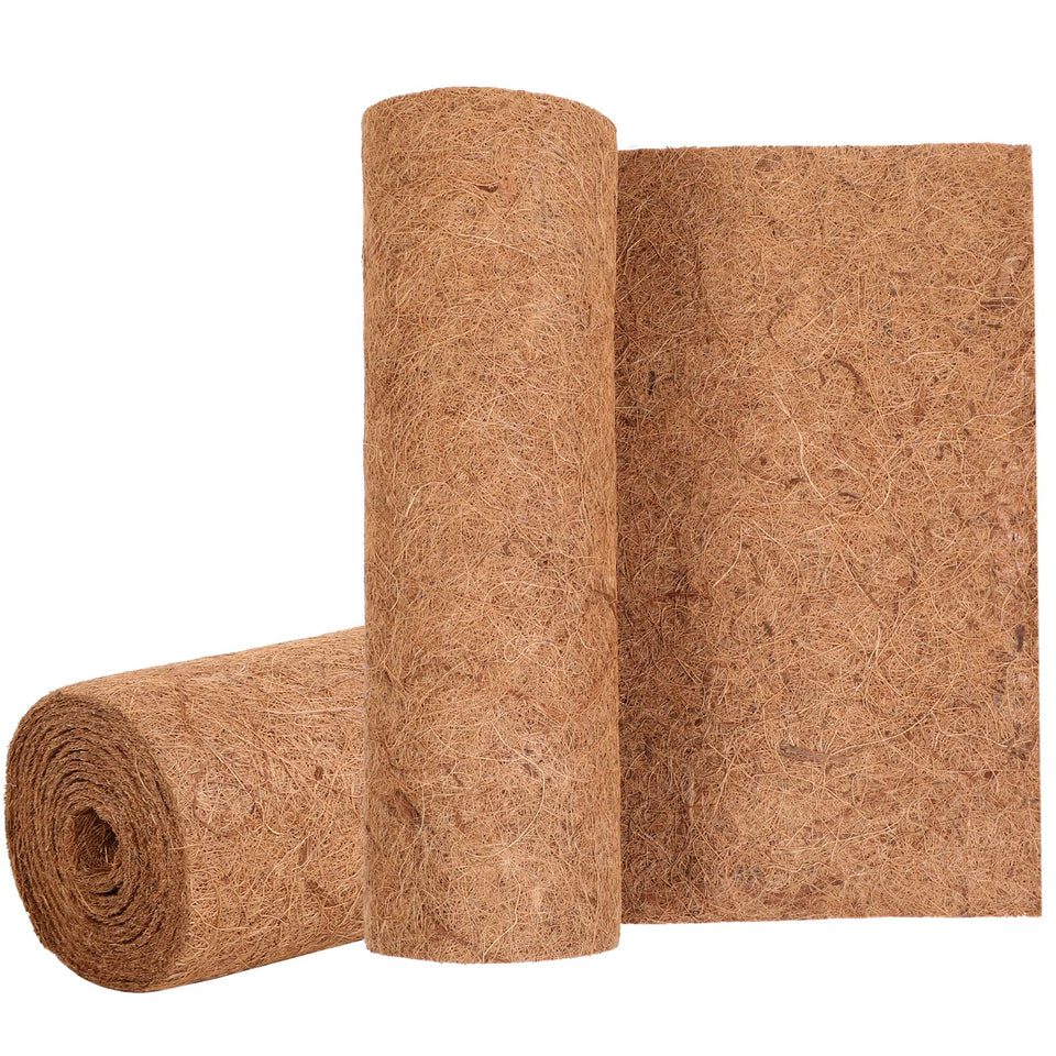 Sawysine two-roll coconut coir liner for planters with flexible sizing.