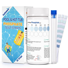 SaySummer phosphate test kit for pool with color chart for quick readings.