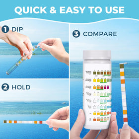 SaySummer salt level color chart helps verify ideal salt ranges.