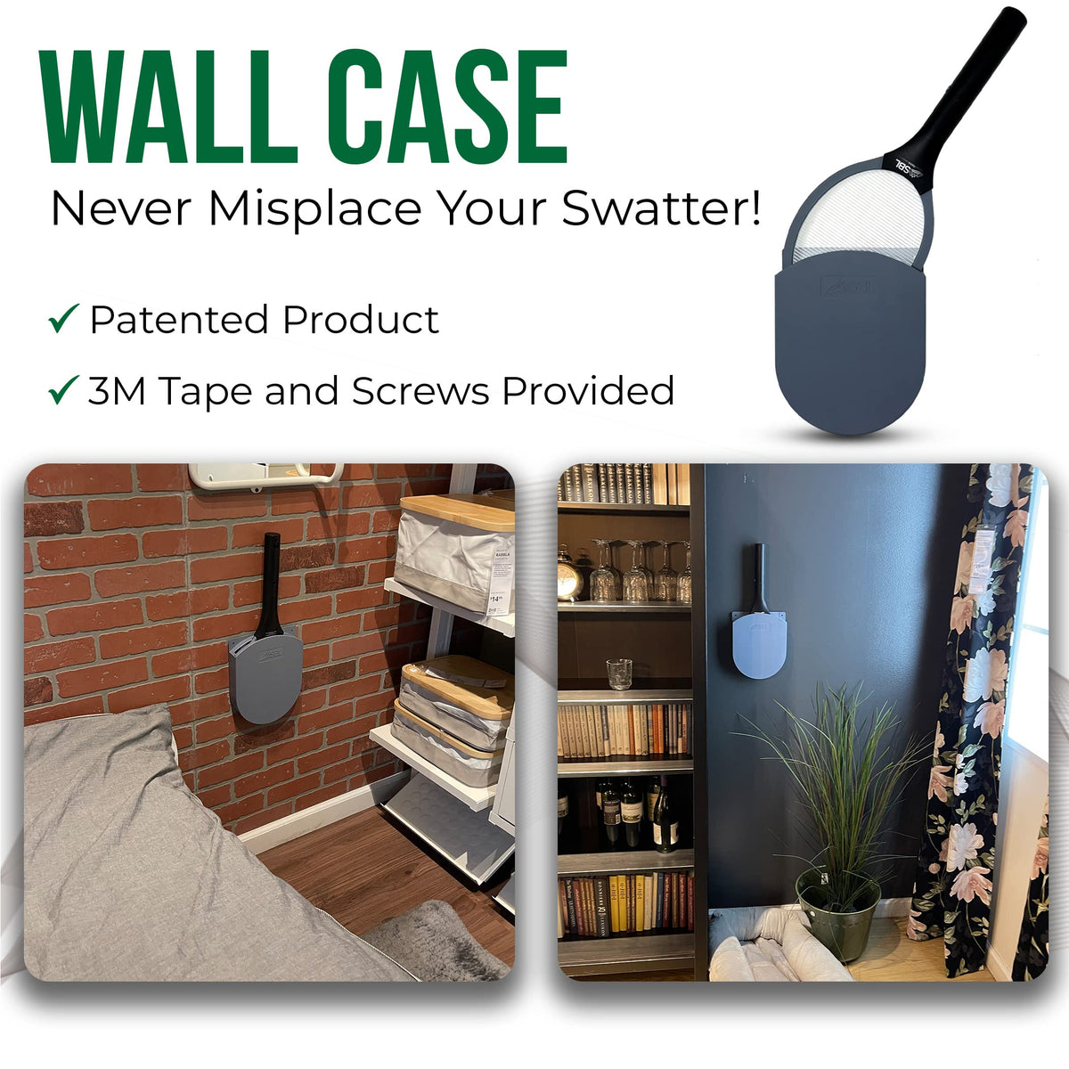 SBL Home dual-pack wall case and racket showcases convenient storage