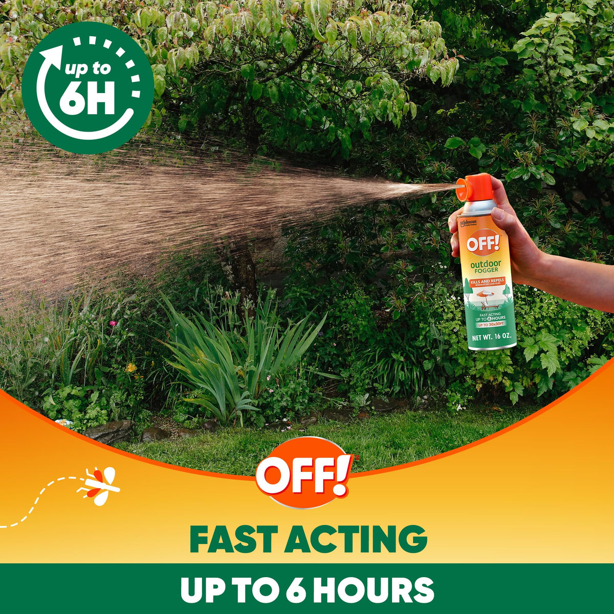 SC Johnson OFF! fogger 16-ounce can for outdoor use