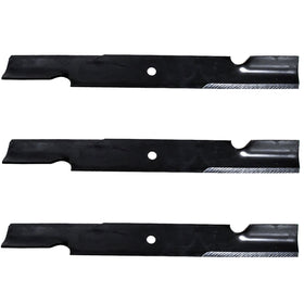 Scag 3PK 21-inch cutter blades for 61-inch deck, ready for precise lawn maintenance.