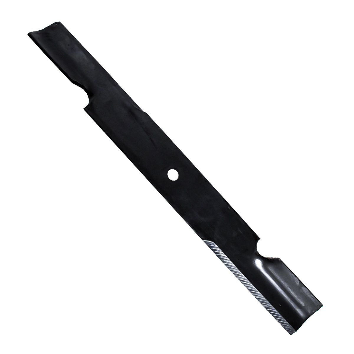 Close-up of blade edge shows OEM build for durability and quick replacement.