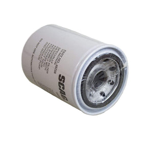 Scag 48758 OEM hydraulic filter side view demonstrates durable construction for heavy use.