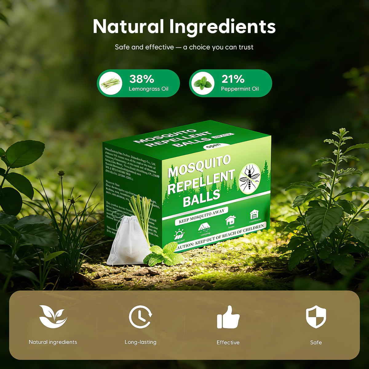 Scarilpest Peppermint-infused deterrent delivers a fresh aroma while protecting outdoor spaces.