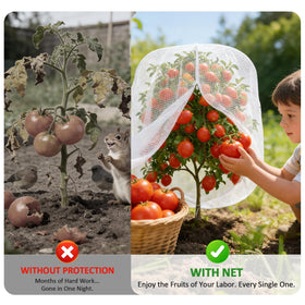 Breathable Scatsi mesh lets sun and rain reach plants for healthy growth.