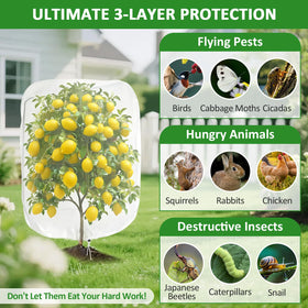 Reusable Scatsi bags designed for multiple seasons in organic gardens.