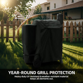 SCAUSY full-length cover shields Century 22 and similar grills from rain and dust
