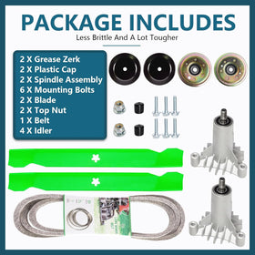 SCBHWJ 42-inch deck rebuild kit packaging and contents