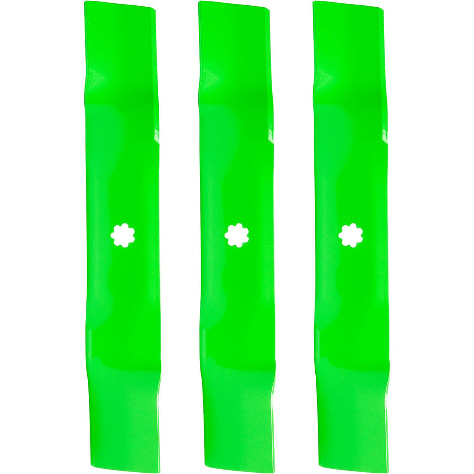 SCBHWJ 48'' deck mower blades front view for compatibility check