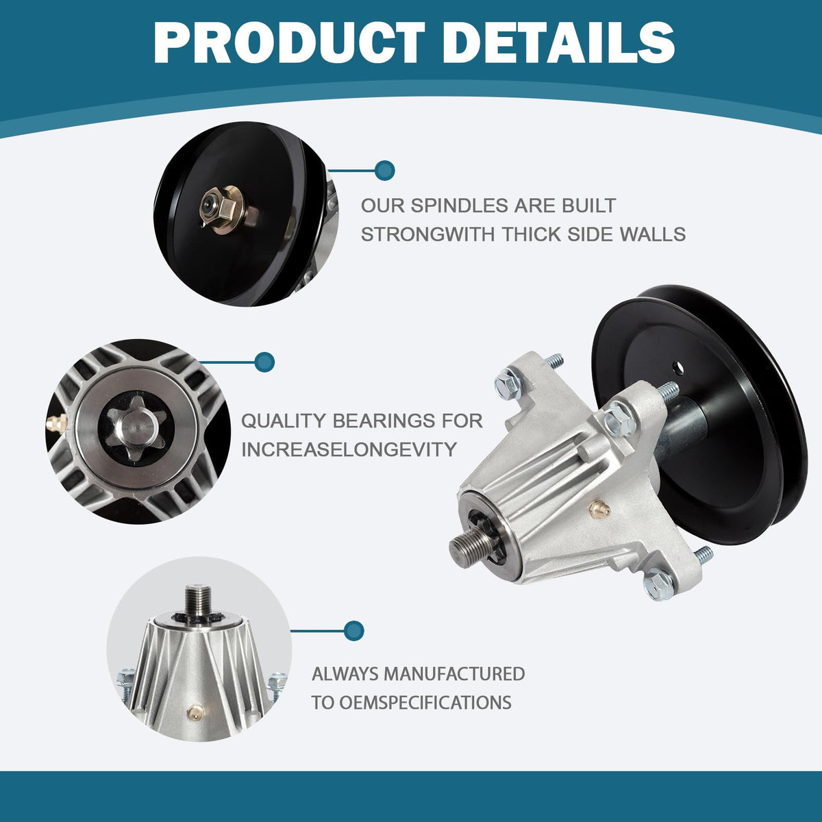 SCBHWJ Bronco 42-deck spindle compatibility enabled for smooth operation