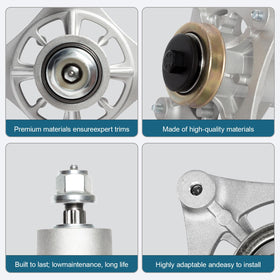 SCBHWJ spindle fits Husqvarna and Craftsman 42-54 inch decks.