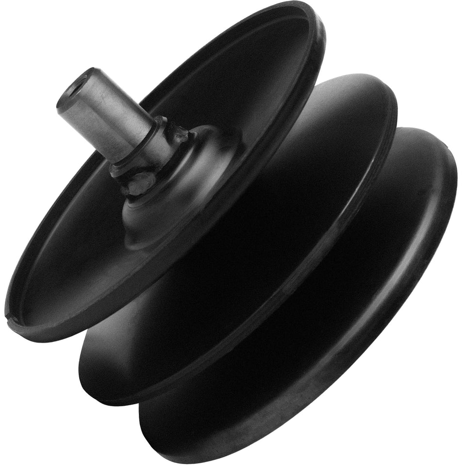 SCBHWJ variable-speed pulley front view promotes reliable belt tension during mowing.