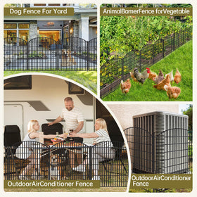 SCBIGM metal stakes enable quick, secure installation along garden boundaries.