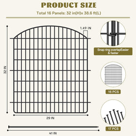 SCBIGM no-dig fence shows pre-assembled panels for fast, tool-free setup.