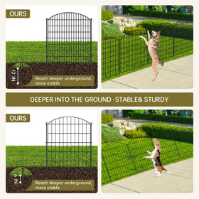 SCBIGM tall 32-inch fence blocks larger dogs while defining yard edges.