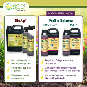 SCD BioAg organic certification badge communicates safe, chemical-free garden care