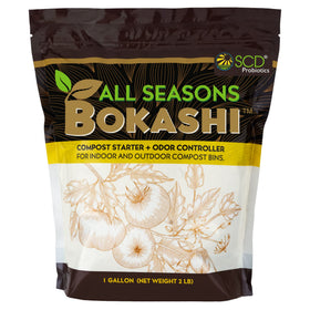SCD Probiotics All Seasons Bokashi bags ready for compact storage and easy composting