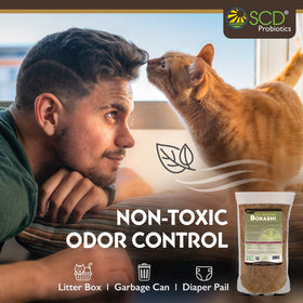 SCD Probiotics All Seasons Bokashi used in kitchen bin to start compost and manage odors.
