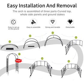 SCENDOR GARDEN portable arch can be moved to suit seasonal plantings