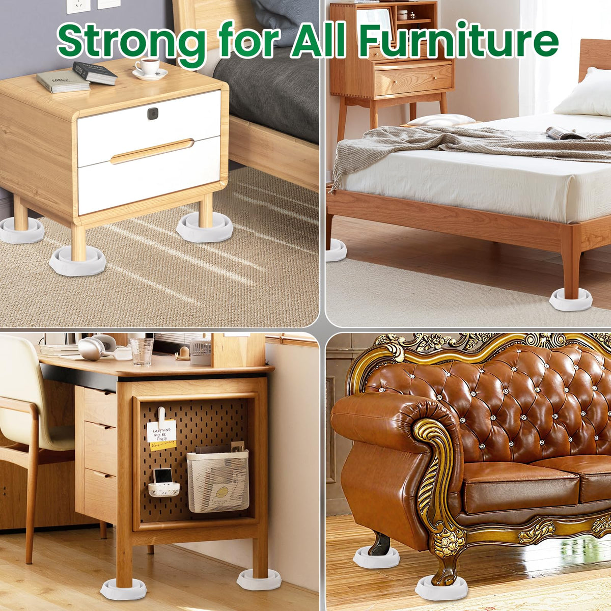 Schadro Bed Bug Interceptor white finish blending with decor.