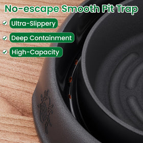 Schadro deep inner walls trap bed bugs securely.