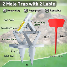 Schadro trap trigger mechanism demonstrates high sensitivity for fast captures.