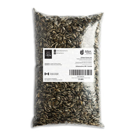 Schoen Farms 3 lb bag provides convenient storage and steady bird visits