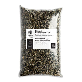 Schoen Farms striped sunflower seeds hulled for clean feeding in backyard feeders